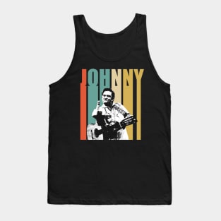 Retro Color Johnny Cash Tank Top